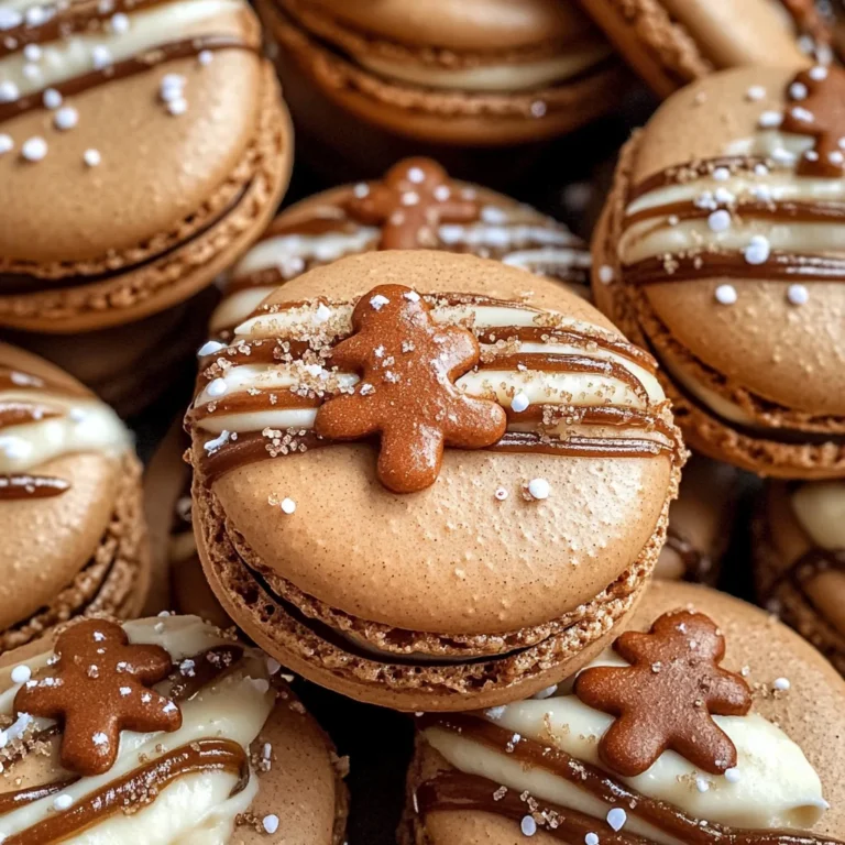 Gingerbread Macarons