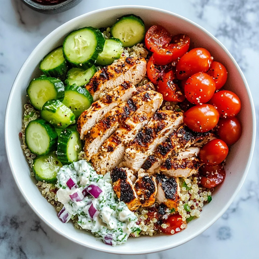 Greek Chicken Quinoa Bowl