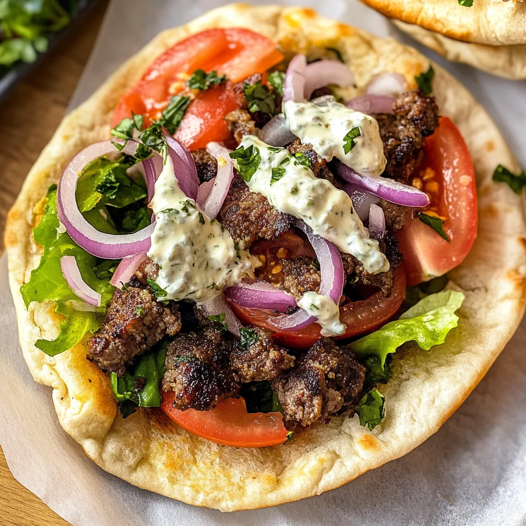 Juicy Ground Lamb Gyros