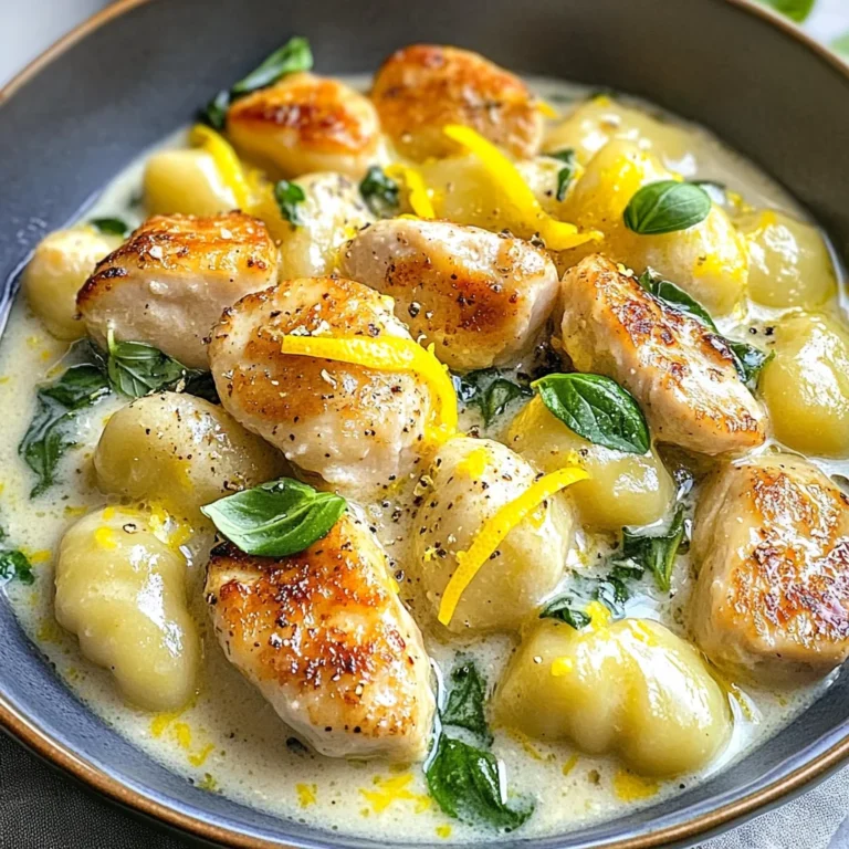 Lemon Gnocchi With Chicken