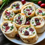 Savory Christmas Cranberry Roll Ups