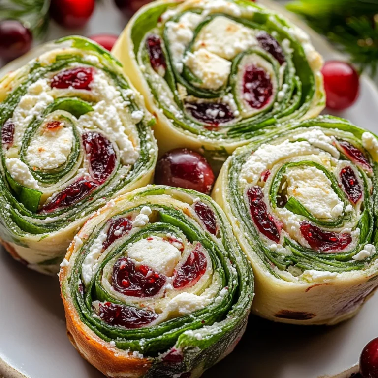 Tasty Christmas Cranberry Pinwheels