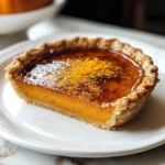 Tasty Pumpkin Pie Brulee with Bourbon Vanilla