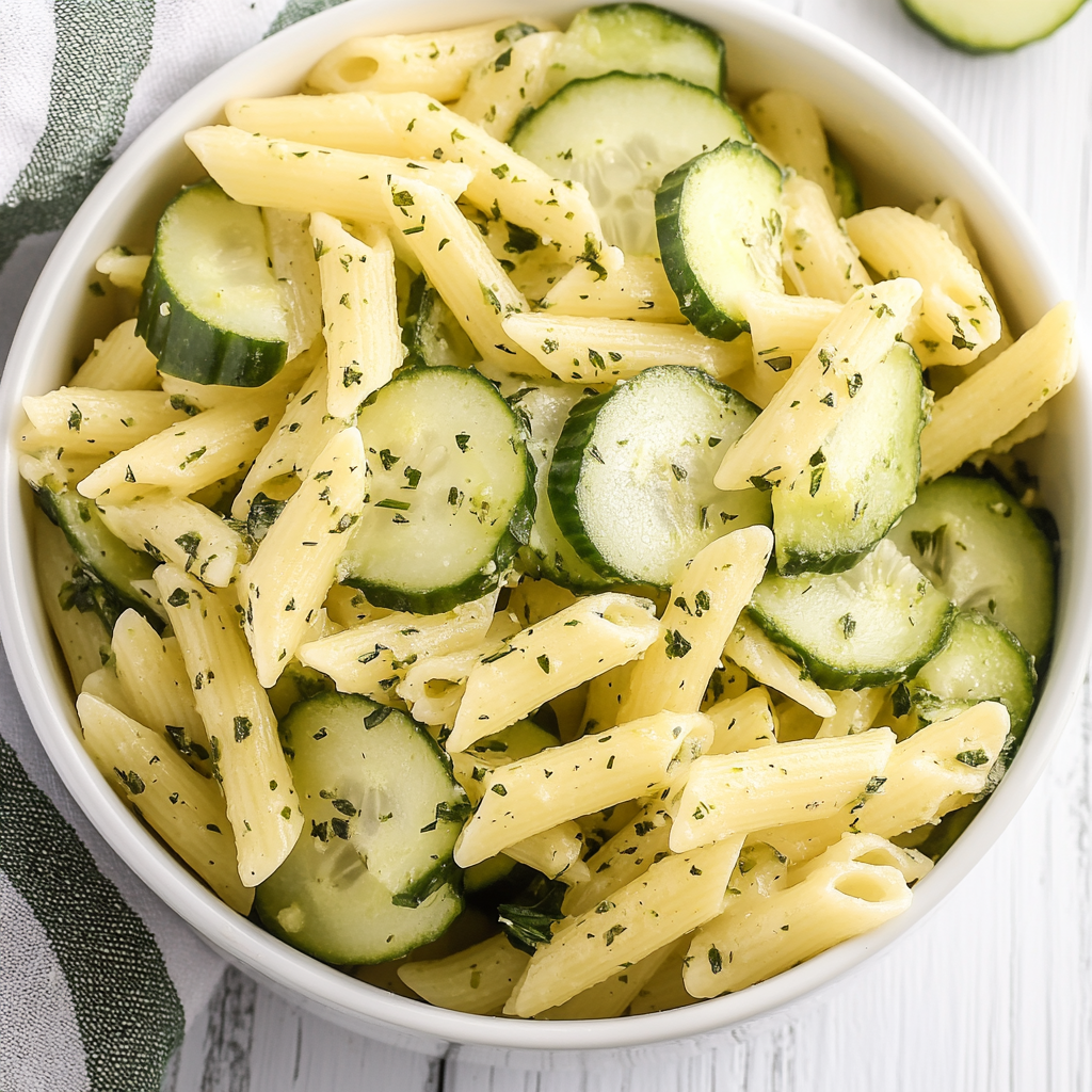 Healthy Cucumber Pasta Salad