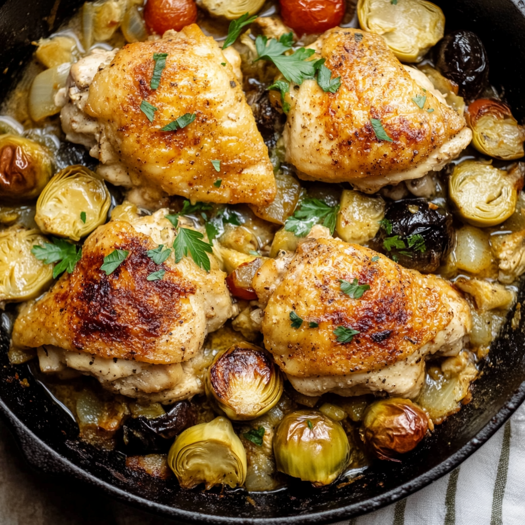 Chicken Artichoke Skillet