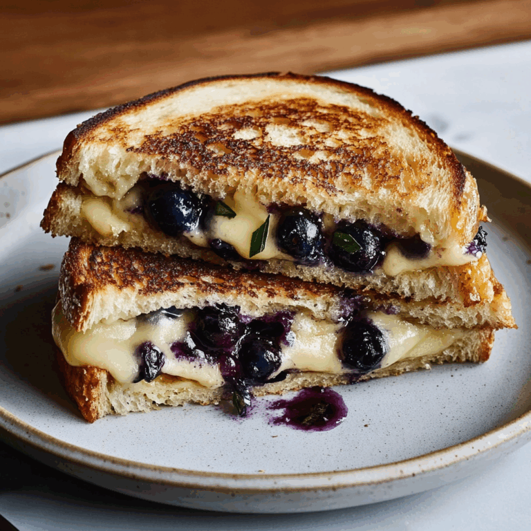 Crispy Blueberry Grilled Cheese