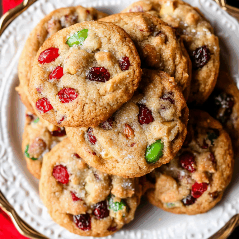 Easy Christmas Fruitcake Cookies Recipe