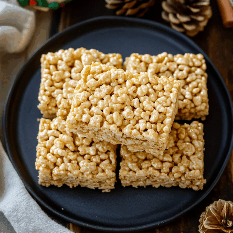 Gingerbread Rice Krispie Treats