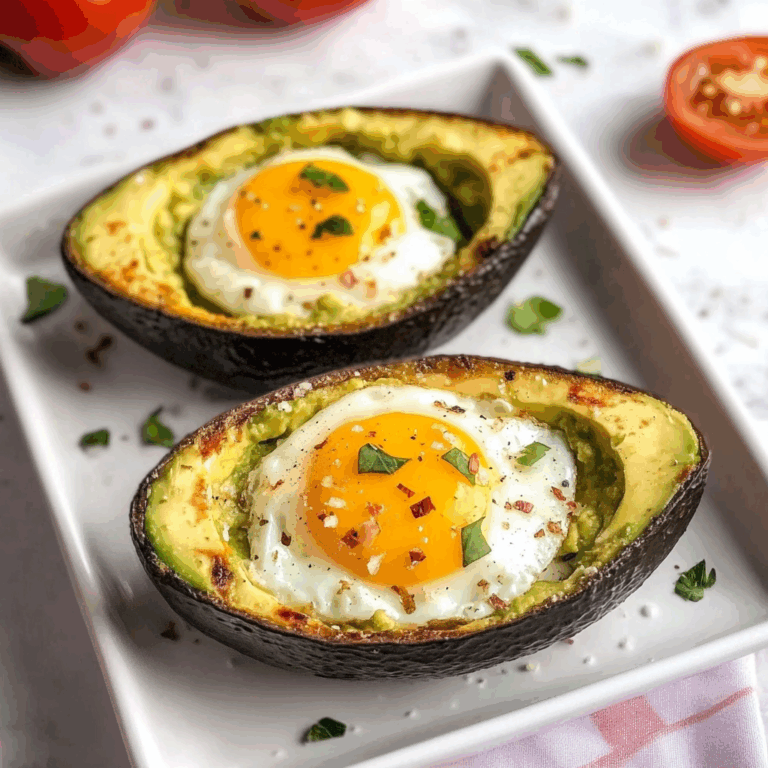 Keto Air Fryer Avocado Baked Egg