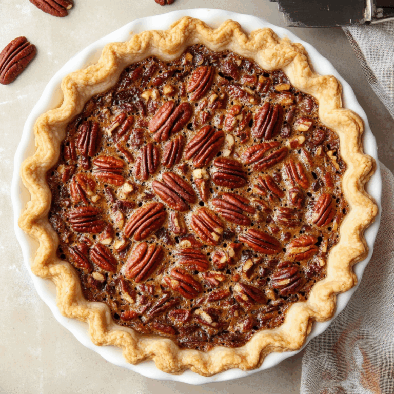 Rich Southern Pecan Pie