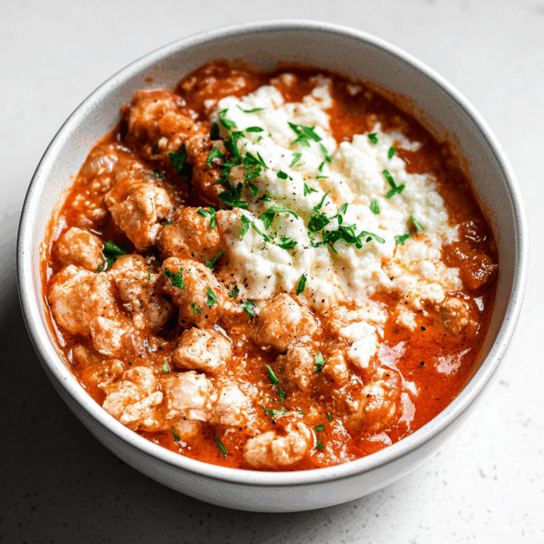 Super Yummy Cottage Cheese Chicken Parm Bowl