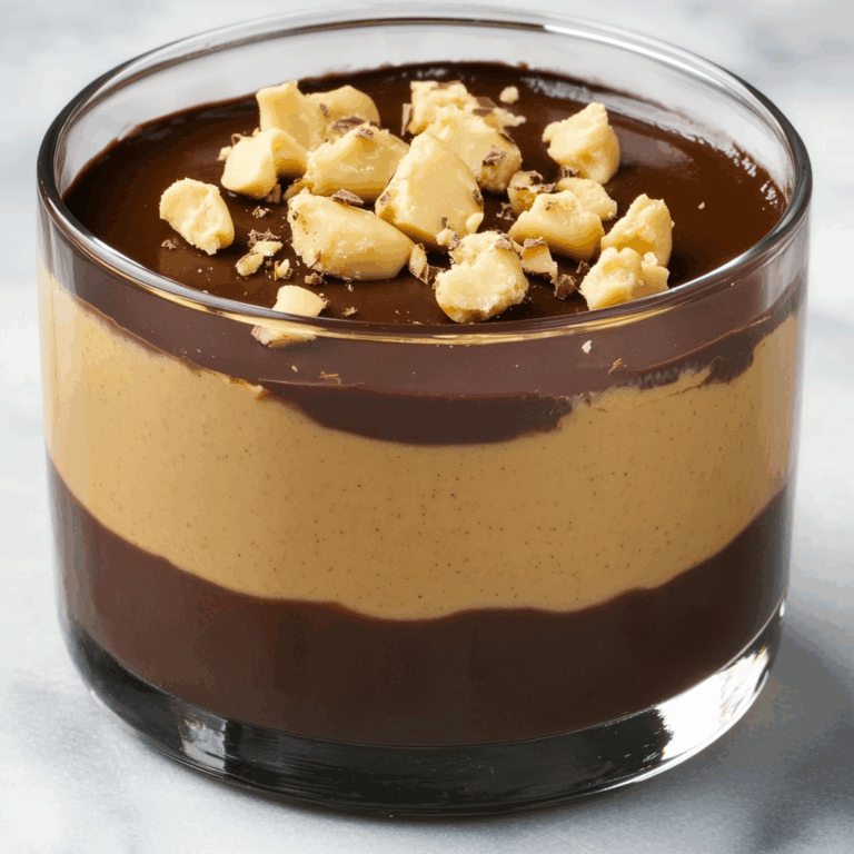 Vegan Peanut Butter Mousse (with a Chocolate Ganache!)