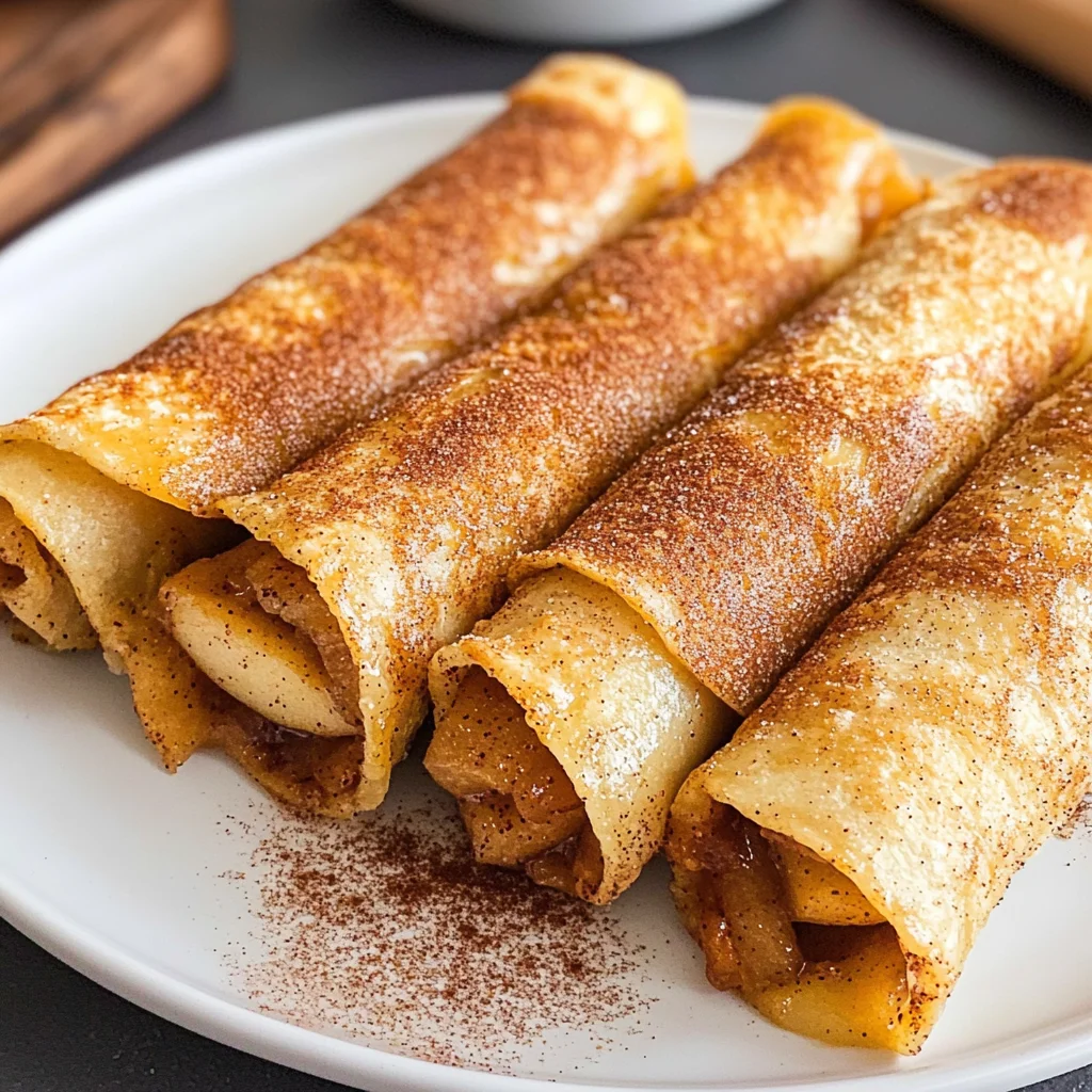 Air Fryer Apple Pie Taquitos