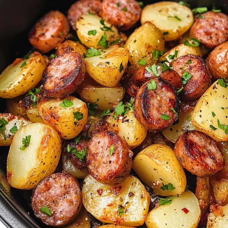 Air Fryer Potatoes and Sausage