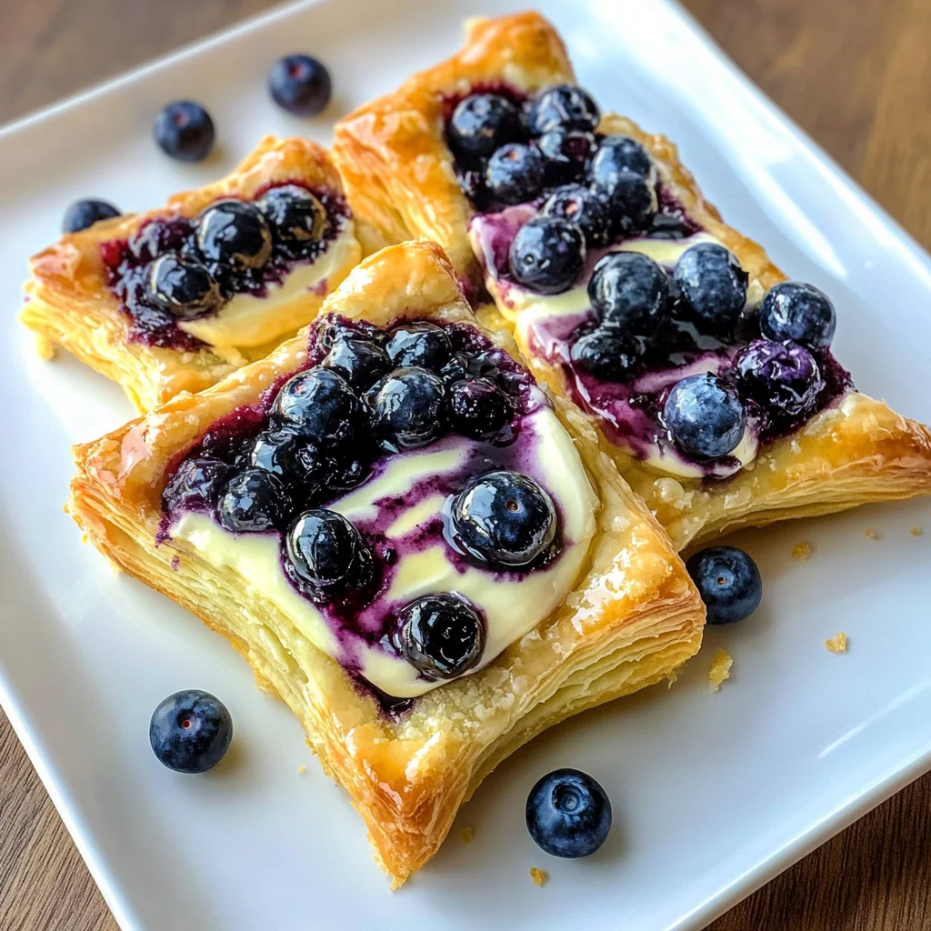 Blueberry Cream Cheese Puff Pastry