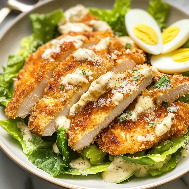 Caesar Salad Chicken Cutlets