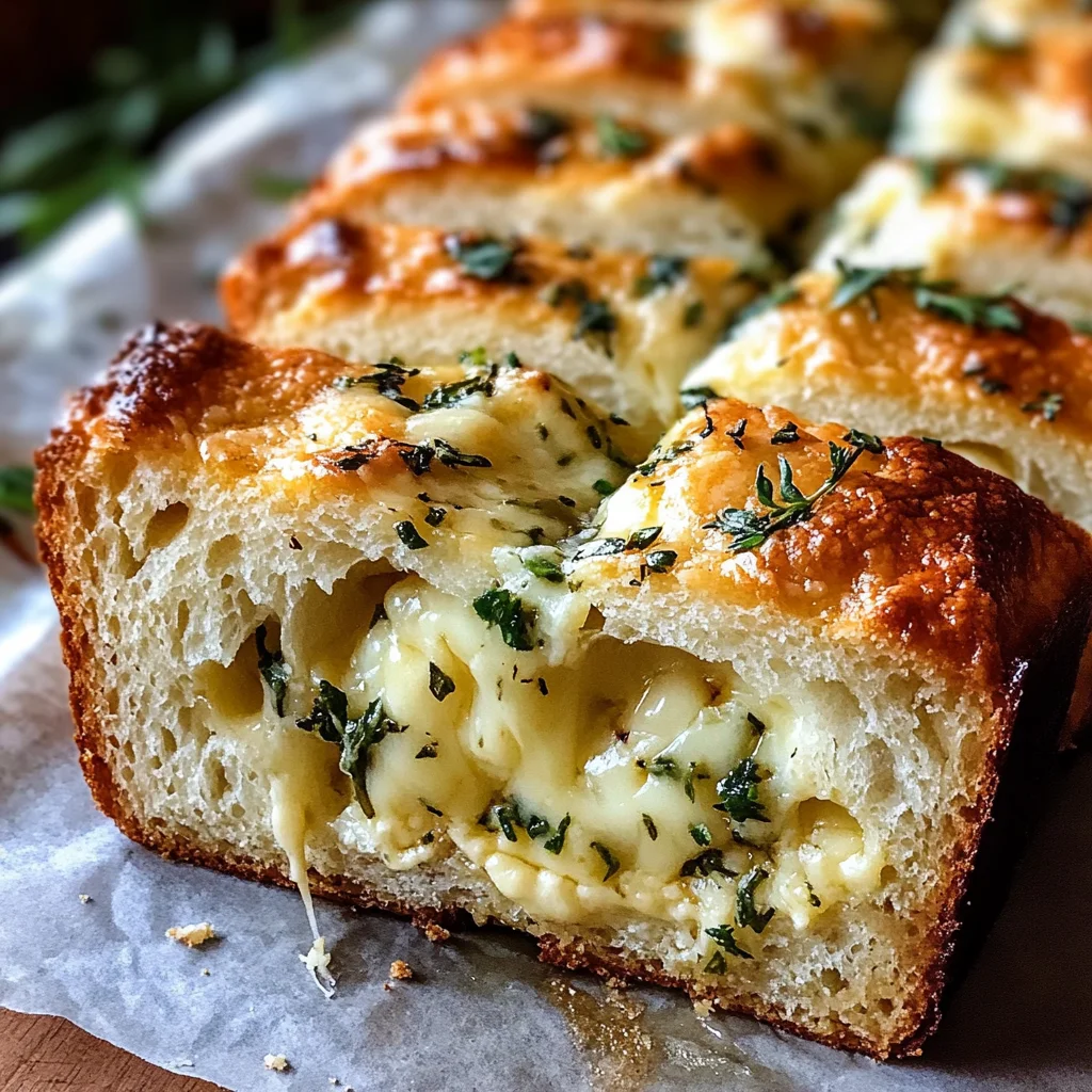 Cheese, Herb & Garlic Quick Bread (No Yeast)