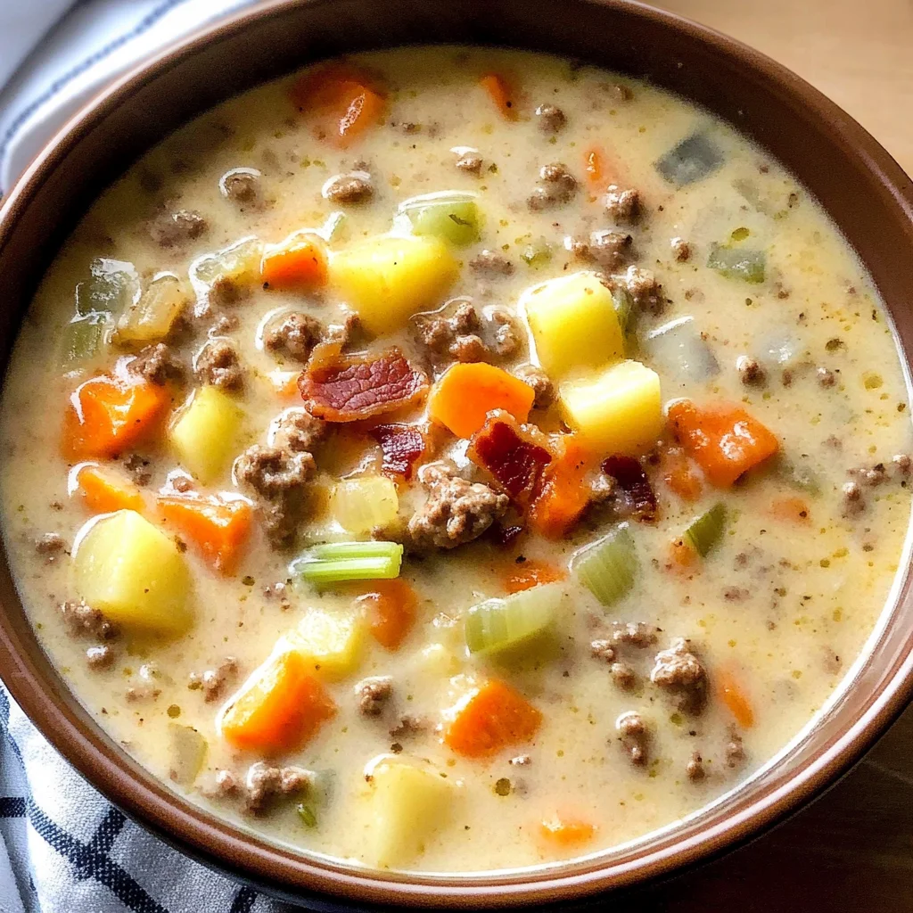 Cheeseburger Soup