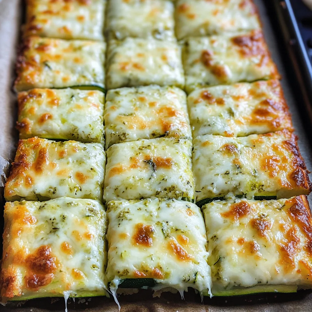 Cheesy Zucchini Breadsticks
