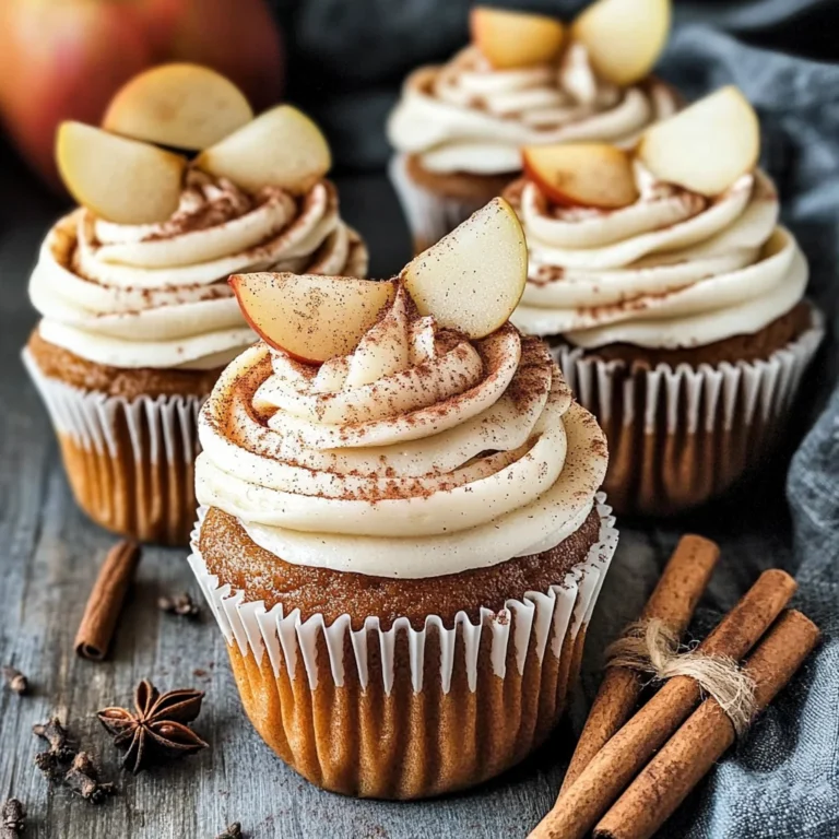Cinnamon Apple Cider Cupcakes