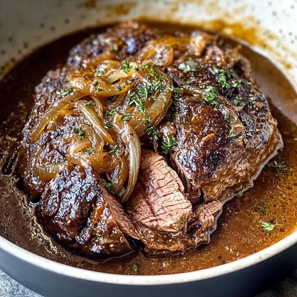 Comforting French Onion Pot Roast