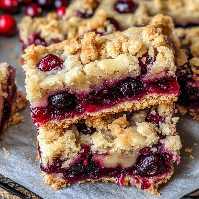 Cranberry Crumble Bars Recipe