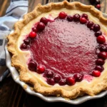 Cranberry Custard Pie Recipe
