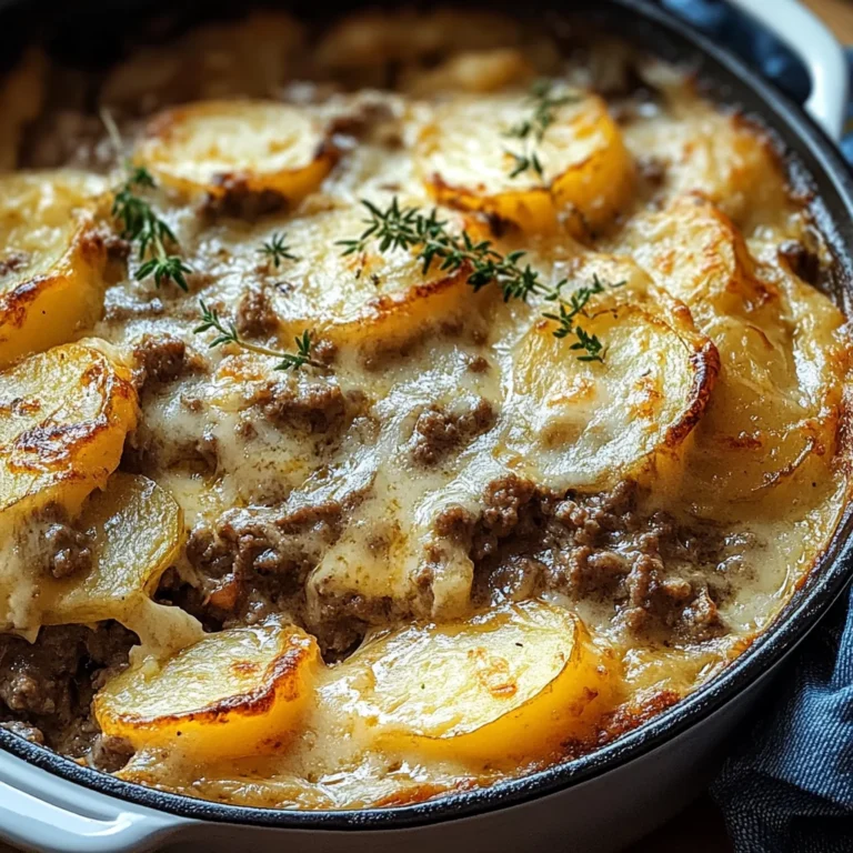 Creamy One-Pot Beef and Potato Casserole
