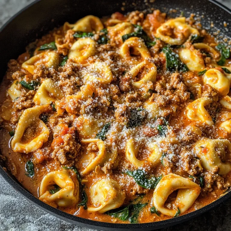 Creamy Spinach Tomato Tortellini Recipe