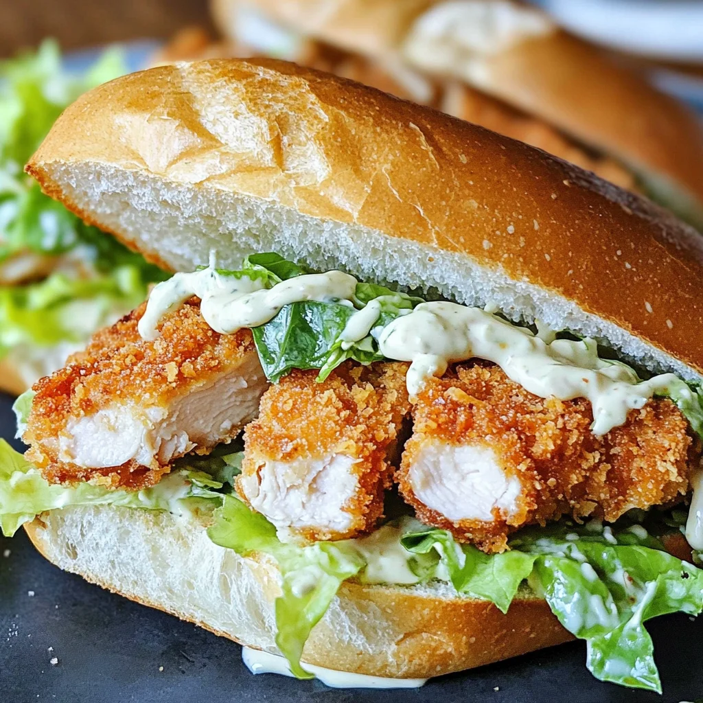 Crispy Chicken Caesar Sandwich