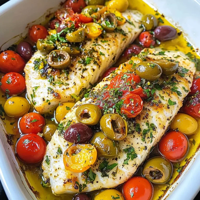 Easy Mediterranean Baked fish