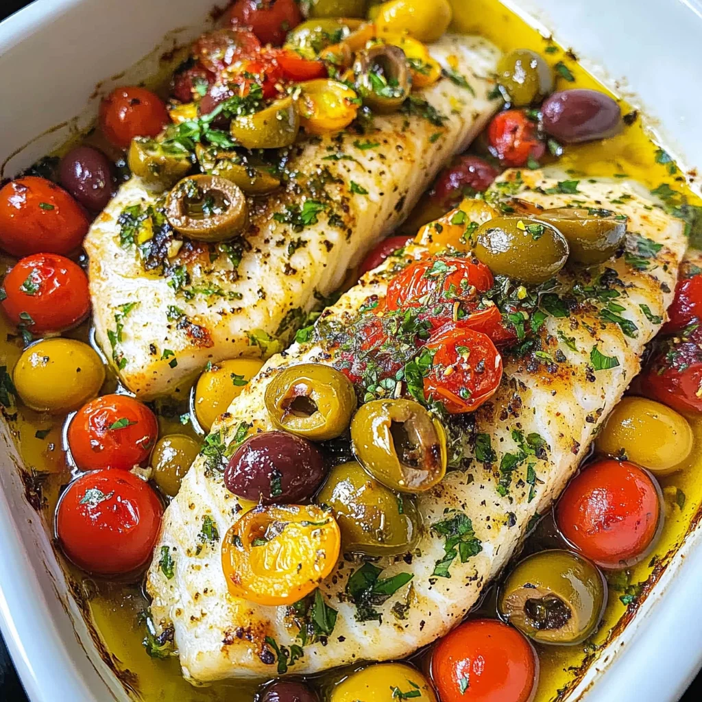 Easy Mediterranean Baked fish