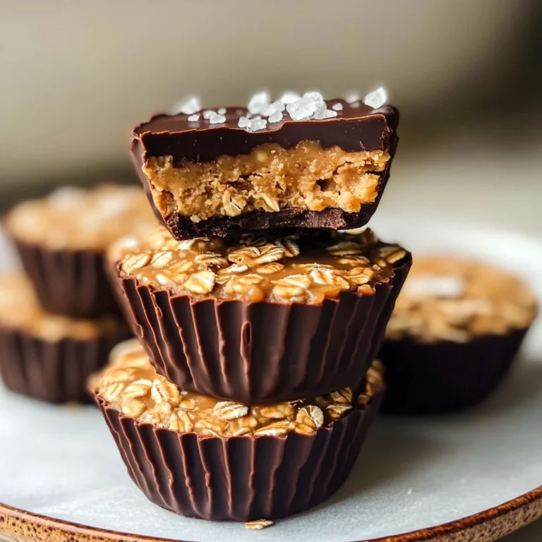 Easy No Bake Peanut Butter Oat Cups