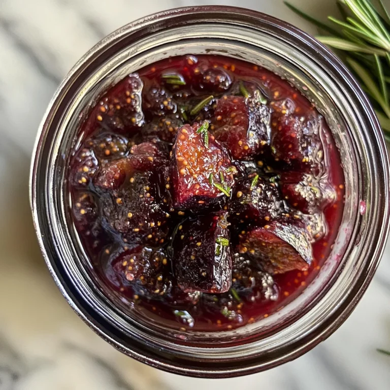 Fig Rosemary and Red Wine Jam