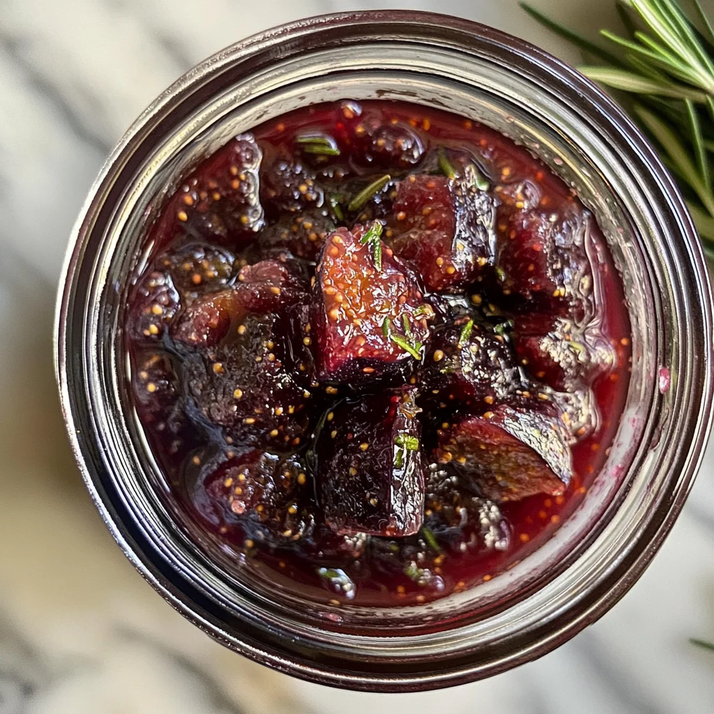 Fig Rosemary and Red Wine Jam