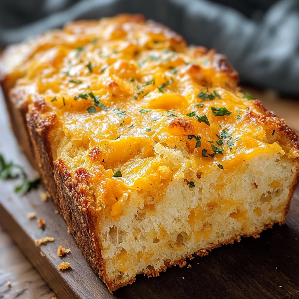 Garlic Cheddar Beer Bread