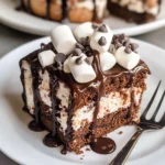 Hot Cocoa Poke Cake