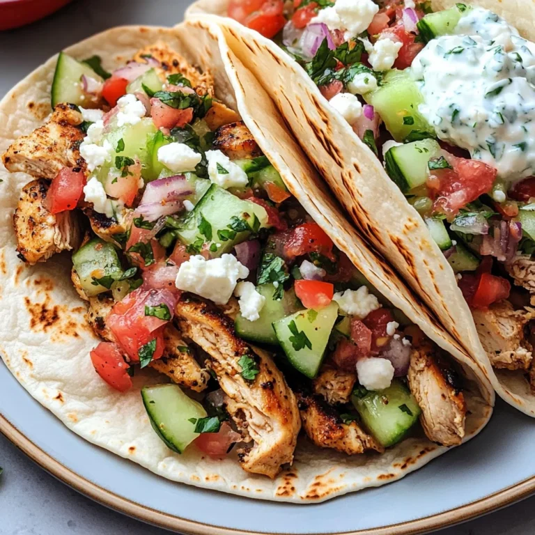 Mediterranean Chicken Tacos