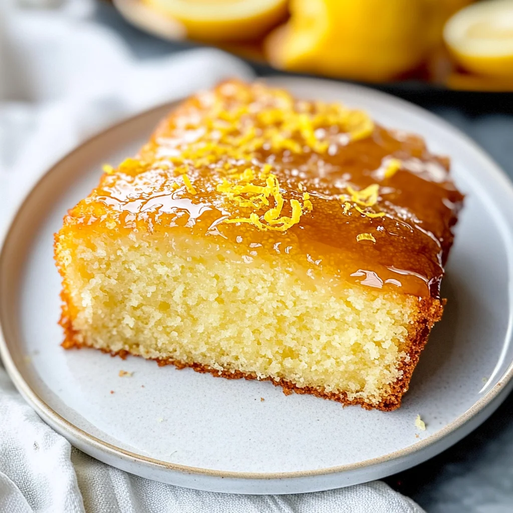 Meyer Lemon Syrup Cake