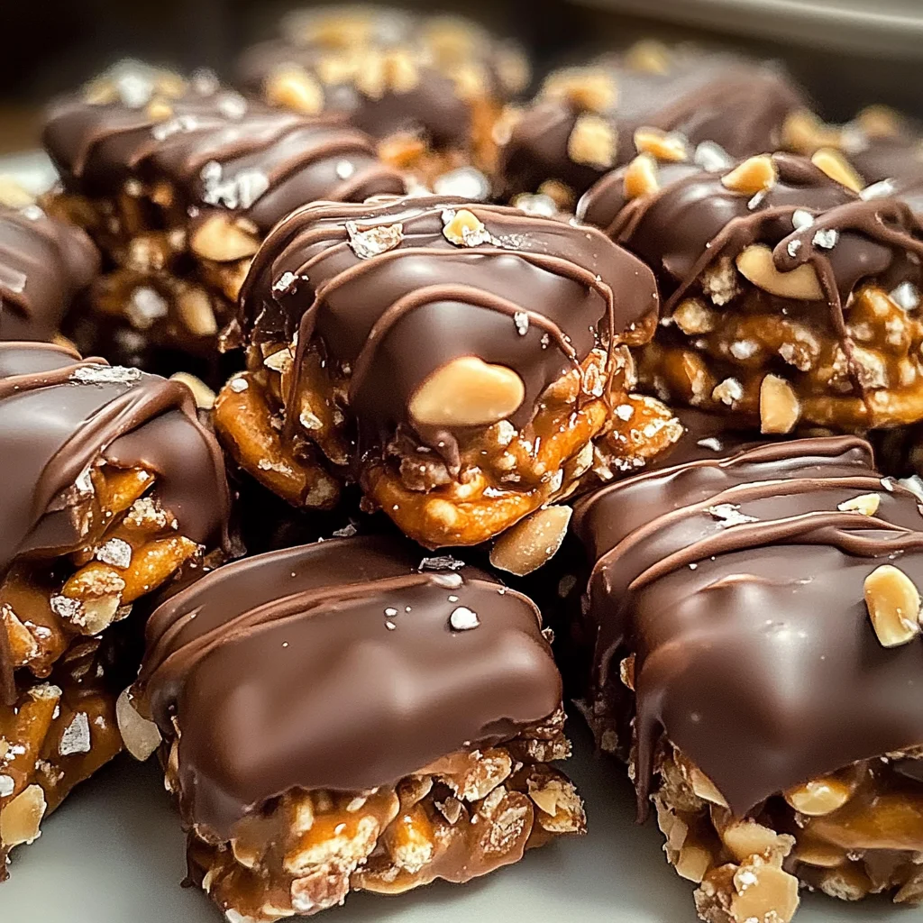 No-Bake Peanut Butter Pretzel Clusters