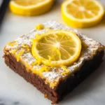 One Bowl Lemon Brownies