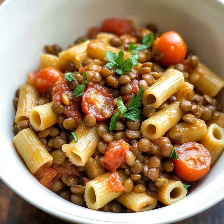 PASTA WITH LENTILS