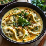 Quick Coconut Curry Soup with Dumplings