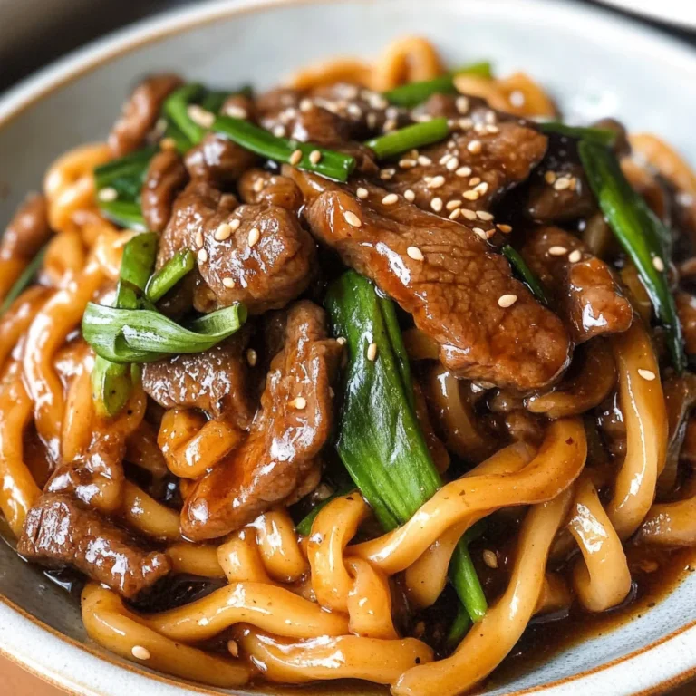 Quick and Flavorful Beef Black Pepper Udon