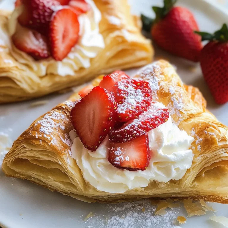 Strawberries and Cream Puff Pastries