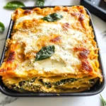 Vegetarian Pumpkin Spinach Lasagna