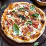 White Pizza with Prosciutto & Hot Honey