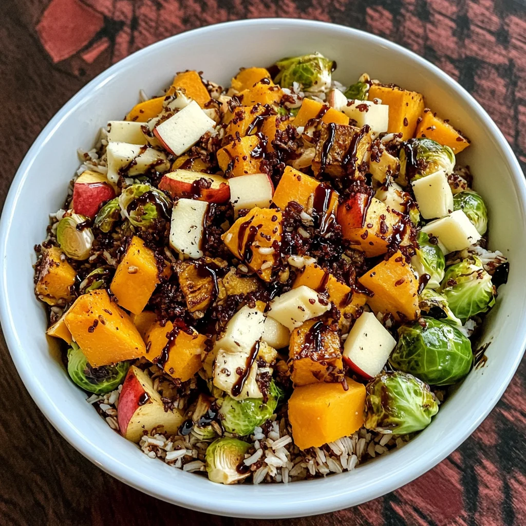 Wild Rice Harvest Bowls with Fig Balsamic Vinaigrette