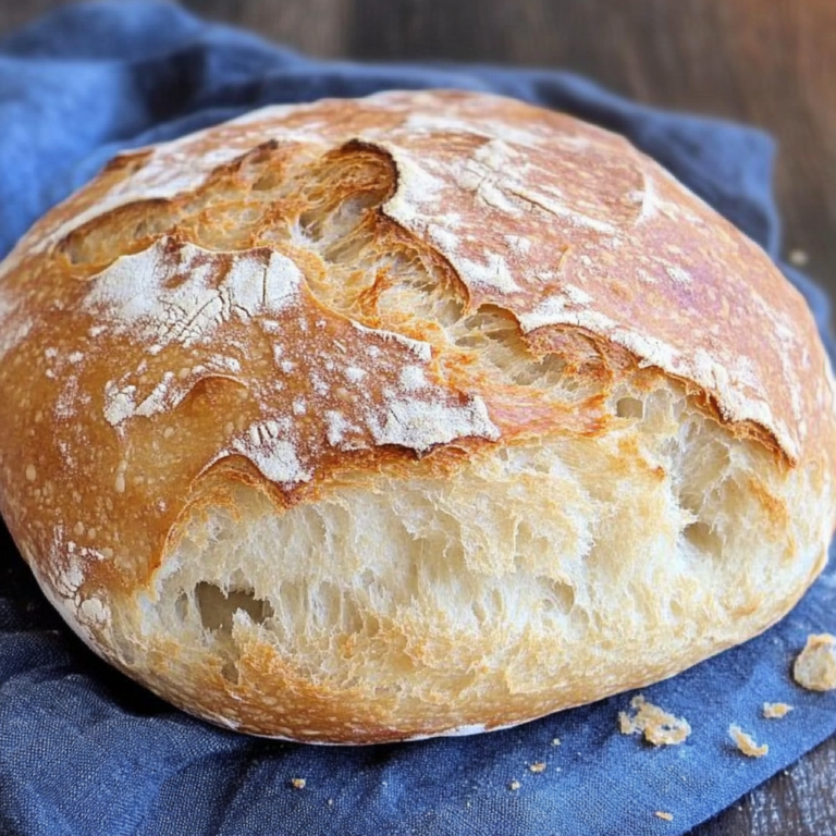Rustic Italian Crusty Bread Recipe