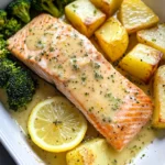 Baked Salmon with Amazing Lemon Sauce